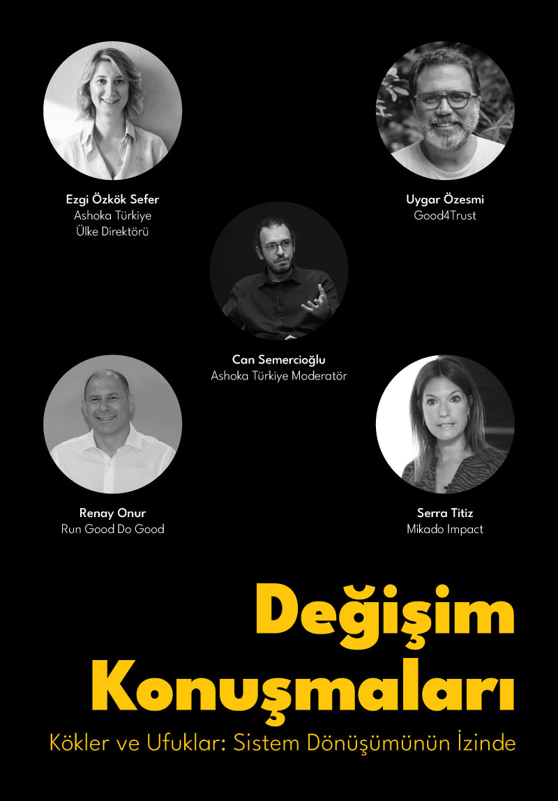 Değişim Konuşmaları Sistem Dönüşümünün Temeli: Sosyal Girişimcilik | Söyleşi etkinlik görseli